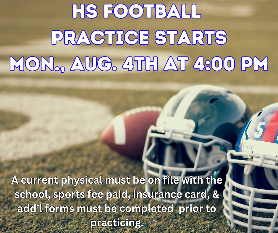 HSFB practice starts 8/4
